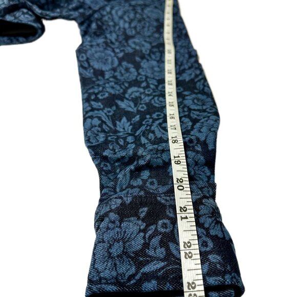 NWT - Ann Taylor Petite Denim Floral Flared Shirt – Size MP - Picture 6 of 16